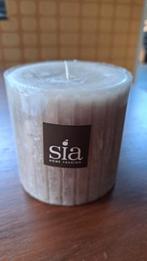 Sia Home Fashion Kaars 10 cm stompkaars lichtgrijs NIEUW, Overige materialen, Nieuw, Ophalen of Verzenden, Grijs