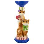 Nieuw, HomeBound, Kaarsenstandaard CIRCUS KATJES, Kunststof, 25 tot 50 cm, Home Bound, Nieuw