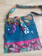 Tas Afrikaanse stof en spijkerbroek, Sieraden, Tassen en Uiterlijk, Ophalen of Verzenden, Nieuw, Schoudertasje