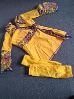 Hippie tuniek geel, Kinderen en Baby's, Carnavalskleding en Verkleedspullen, Ophalen, Gebruikt, 146 t/m 152, Meisje