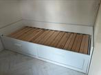 Ikea brimnes bed, Ophalen, Eenpersoons, Wit, Zo goed als nieuw