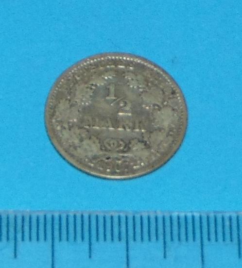 Duitsland - halve mark 1907F - zilver, Postzegels en Munten, Munten | Europa | Niet-Euromunten, Losse munt, Duitsland, Zilver