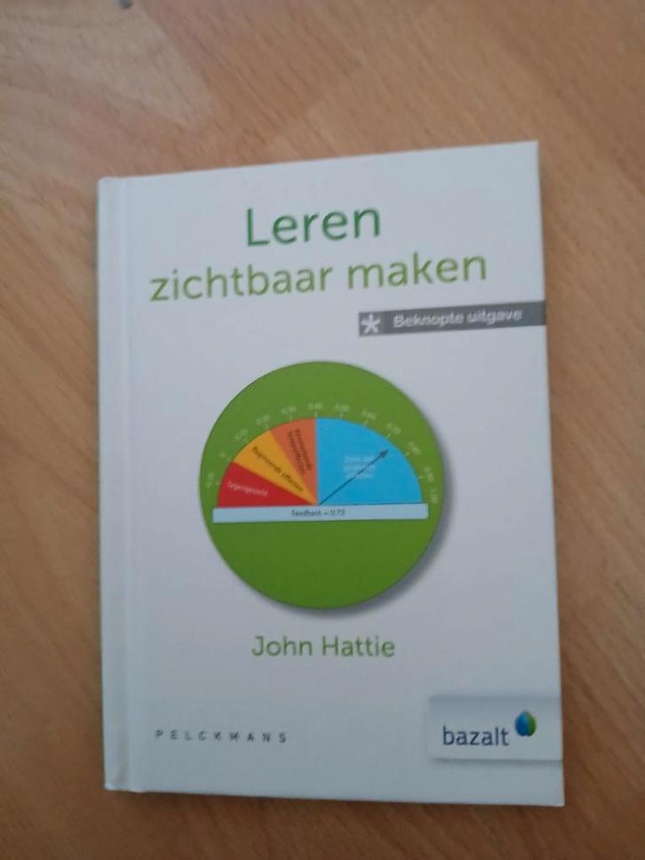John Hattie - Leren zichtbaar maken, beknopte uitgave., Boeken, Studieboeken en Cursussen, Zo goed als nieuw, HBO, Alpha, Ophalen
