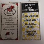 Spreuk tegeltjes, Huis en Inrichting, Ophalen, Gebruikt