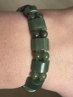 Vintage jade armband, Ophalen of Verzenden, Zo goed als nieuw, Groen, Overige materialen