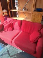 Rode Tweezitsbank - Comfortabel en Stijlvol, Ophalen, Gebruikt, 150 tot 200 cm, Tweepersoons