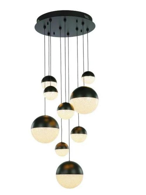 grote hanglamp led vide hal winkel bedrijf woonkamer lamp, Huis en Inrichting, Lampen | Hanglampen, Nieuw, Minder dan 50 cm, Glas