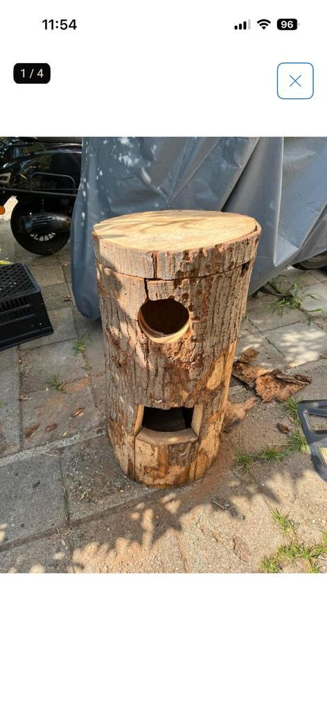 Groot broedblok/boomstam papegaai, Dieren en Toebehoren, Vogels | Hokken en Kooien, Zo goed als nieuw, Ophalen