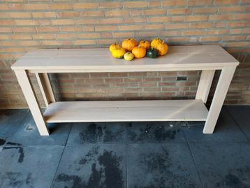 Houten bijzettafel/sidetable beschikbaar voor biedingen