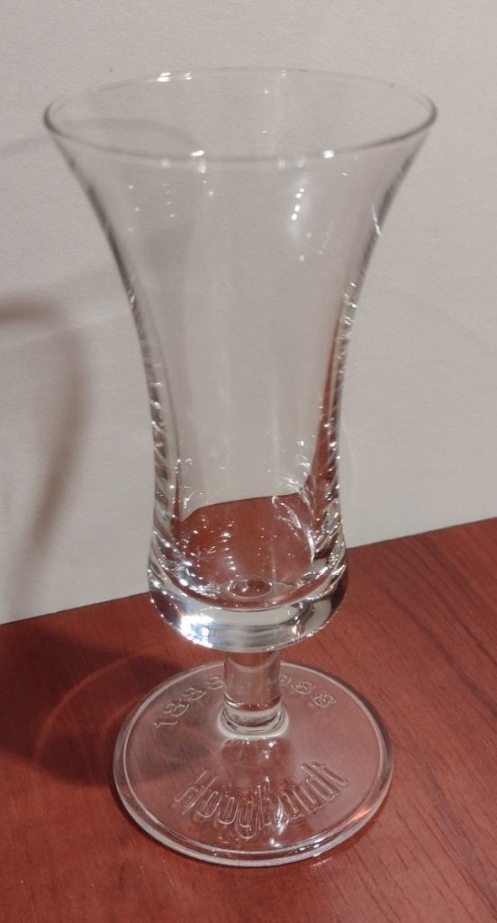 Hooghoudt 100 Jaar 1888-1988 Borrelglaasje 4,5cl. (C), Verzamelen, Glas en Borrelglaasjes, Gebruikt, Borrel- of Shotglas, Ophalen of Verzenden