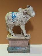 Antiek  HOUTEN KOEIENFIGUUR  INDIAAS NANDI-BEELDJE, Antiek en Kunst, Ophalen of Verzenden
