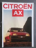 Citroën AX 1986-1987 Brochure, Verzenden, Zo goed als nieuw, Citroën