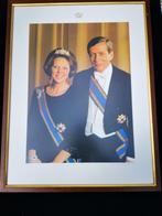 ingelijst Officieel Staatsieportret Koningin Beatrix Claus, Verzamelen, Koninklijk Huis en Royalty, Ophalen of Verzenden, Zo goed als nieuw