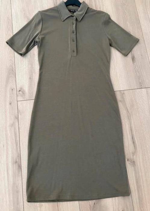La Ligna jurk m/38, Kleding | Dames, Jurken, Zo goed als nieuw, Maat 38/40 (M), Groen, Knielengte, Ophalen of Verzenden