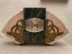Franse Art Deco Marmeren Mantelklok, Antiek en Kunst, Ophalen