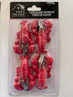 8x Tafelkleed gewichten kreeft rood, Huis en Inrichting, Verzenden, Nieuw, Rechthoek, Binnen