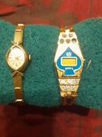 Vergulde dames horloges, Sieraden, Tassen en Uiterlijk, Horloges | Dames, Overige materialen, Gebruikt, Polshorloge, Goud