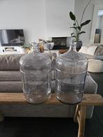 Z.G.A.N 2 stuks GROTE ZWARTE VAZEN, Huis en Inrichting, Ophalen, 50 tot 75 cm, Zwart, Glas