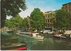 Amsterdam ,Prinsengracht met auto's Oa Peugeot 504, VW Bus, Ophalen of Verzenden, 1960 tot 1980, Ongelopen, Noord-Holland