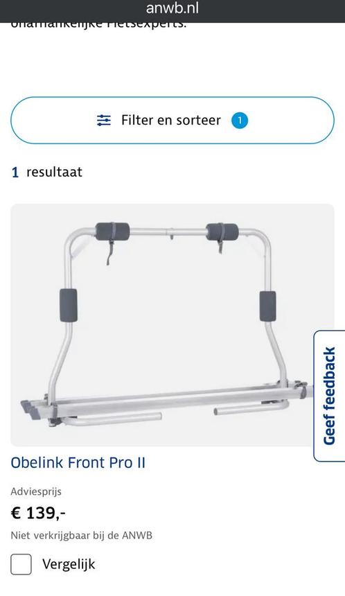 Fietsenrek voor dissel, Caravans en Kamperen, Caravan accessoires, Zo goed als nieuw, Ophalen