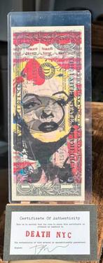DEATH NYC Marilyn Monroe - Andy Warhol 1$ Dollar biljet, Antiek en Kunst, Kunst | Litho's en Zeefdrukken, Verzenden
