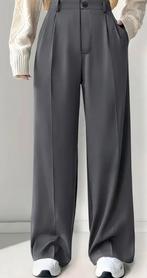 Pantalon broek wijd mode M donkergrijs hoge taille, Kleding | Dames, Ophalen, Nieuw, Grijs, Lang