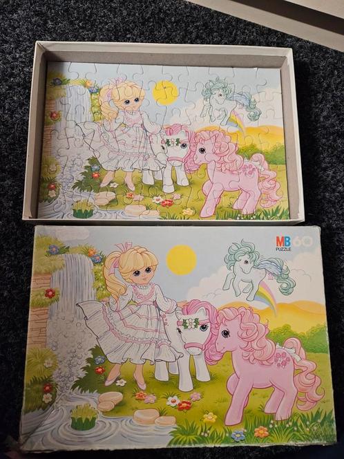 My little pony puzzle g1 mb 60 stuks megan en sundance, Kinderen en Baby's, Speelgoed | Kinderpuzzels, Zo goed als nieuw, Meer dan 50 stukjes