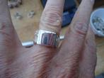 mooie echt zilveren ring gevlochten esprit 925 zilver mt 18, 18 tot 19, Ophalen of Verzenden, Zo goed als nieuw, Dame