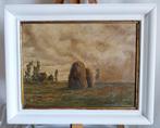 Oud schilderij - Hooimijt - 1930, Antiek en Kunst, Kunst | Schilderijen | Klassiek, Ophalen of Verzenden