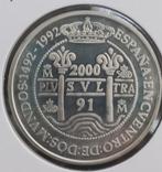 Spaanse 2000 Pesetas 1991 (zilver), Verzenden, Overige landen, Losse munt, Zilver
