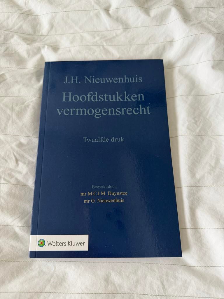 Hoofdstukken vermogensrecht - J.H. Nieuwenhuis, Boeken, Studieboeken en Cursussen, Ophalen of Verzenden, Gamma, Zo goed als nieuw
