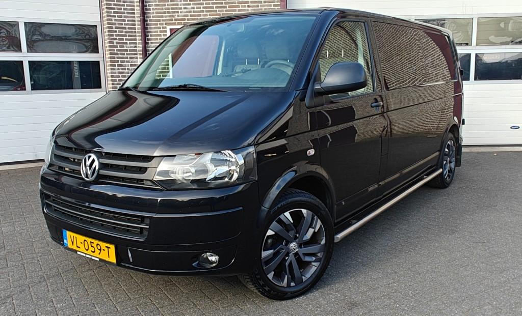 Volkswagen TRANSPORTER 2.0 TDI - Airco - 6pers - Trekhaak -, Huisgarantie, Met garantie (alle), Volkswagen, Zwart