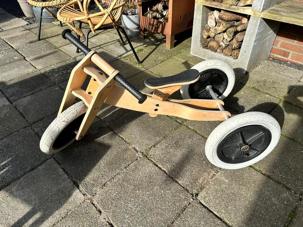 Houten Wishbone Fiets loopfiets, Ophalen, Gebruikt, Verstelbare zitting