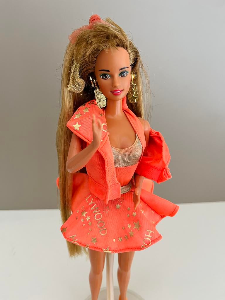 Mattel Barbie Hollywood hair Teresa 1992, Kinderen en Baby's, Speelgoed | Poppen, Ophalen of Verzenden, Gebruikt, Barbie