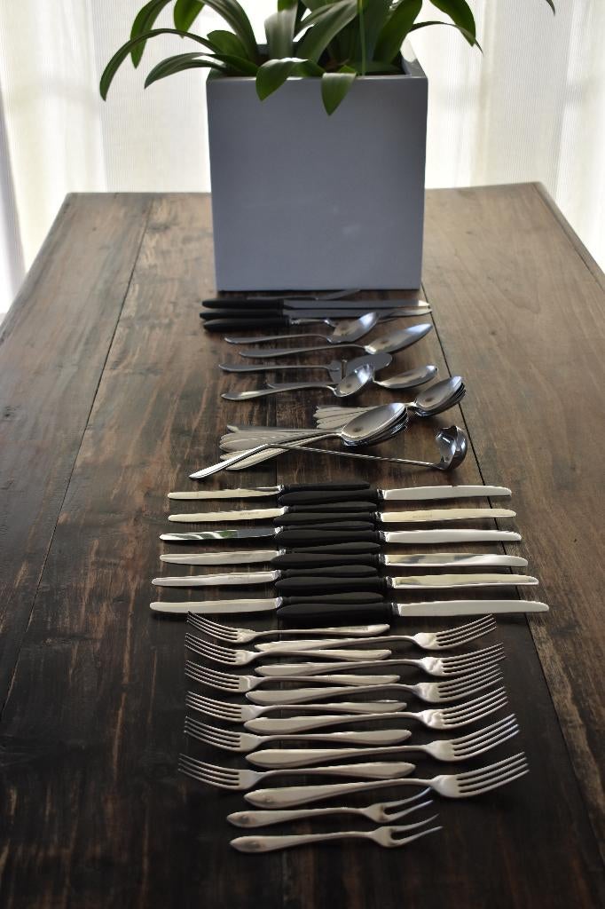 Gero Zilmeta 718 Puntfilet ebba cassette voor 6 personen, Antiek en Kunst, Antiek | Bestek, Ophalen of Verzenden