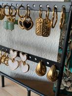 Oorbellen rvs goudkleurig, accessoires sieraden partij markt, Ophalen of Verzenden, Nieuw, Goud, Overige materialen