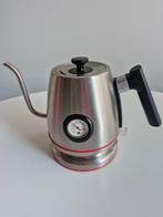 Espressions Gooseneck Waterkoker RVS met temperatuurmeter, 1 tot 2 liter, Ophalen, Zo goed als nieuw, Rvs