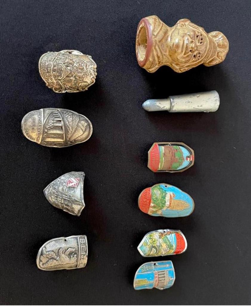 Wandelstok schildjes, Antiek en Kunst, Antiek | Overige Antiek, Ophalen of Verzenden