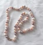 Pastelkleurige parelketting met 14K slot, Ophalen of Verzenden, Nieuw, Overige kleuren, Goud