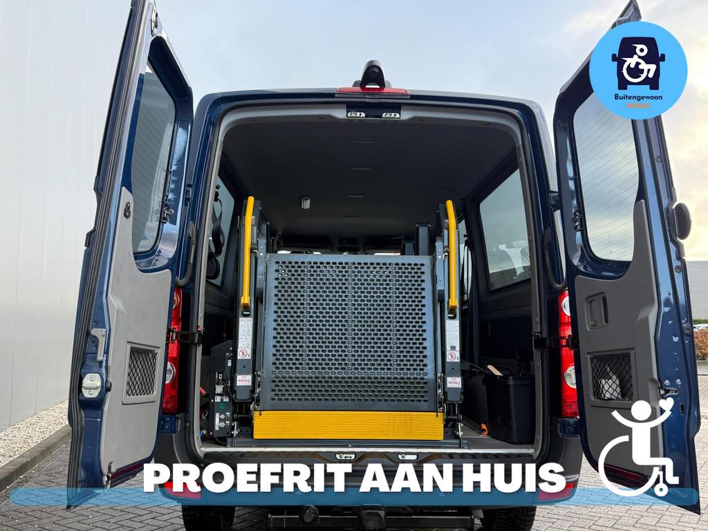 Volkswagen Crafter Rolstoelbus (Airco) Lang model 4-5 persoo, Voorwielaandrijving, 12 maanden, Gebruikt, Zwart