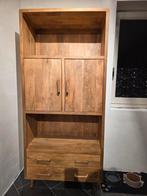 Massief mangohouten boeken/opbergkast, Huis en Inrichting, Kasten | Boekenkasten, Ophalen