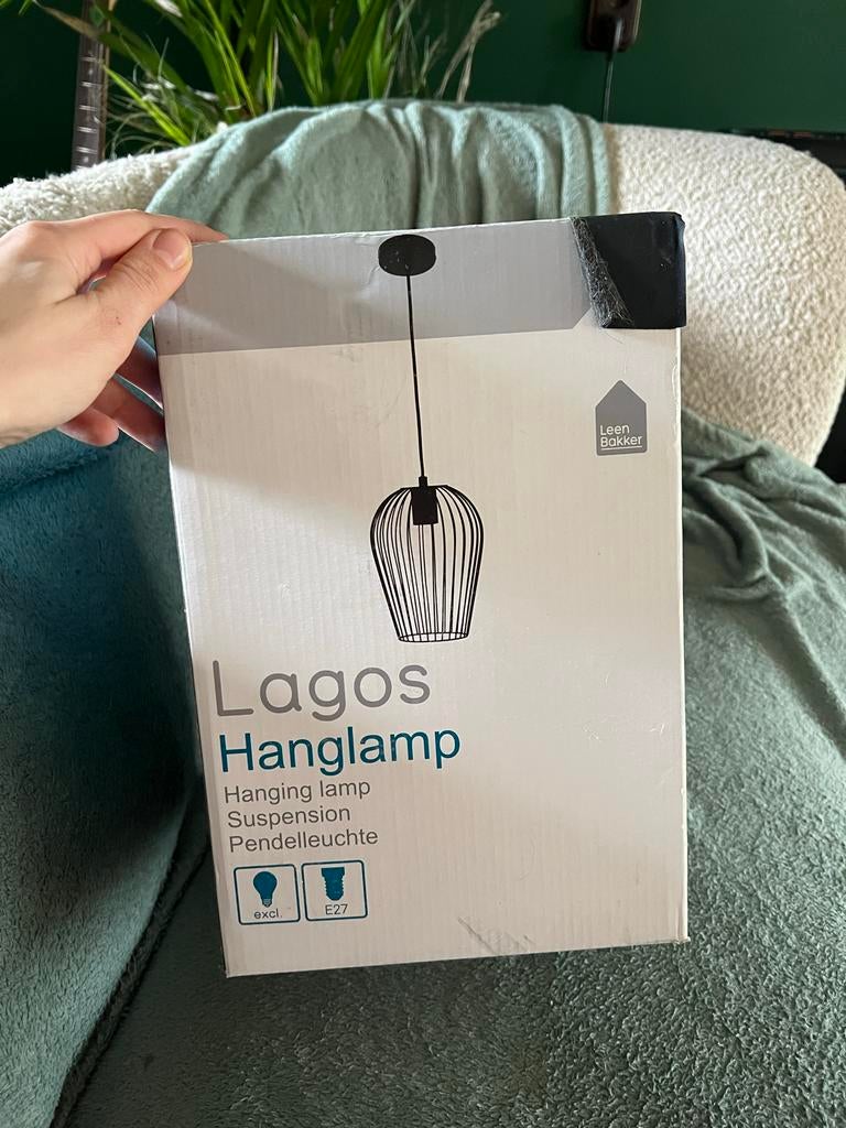 Nieuwe Hanglamp Lagos (Leen Bakker) - Nog in doos!, Ophalen, Nieuw, Metaal, Minder dan 50 cm