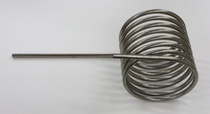 koeling spiraal dompelaar element RVS INOX 316 heatpipe, Doe-het-zelf en Verbouw, Geisers en Boilers, Onderdeel, 100 liter of meer