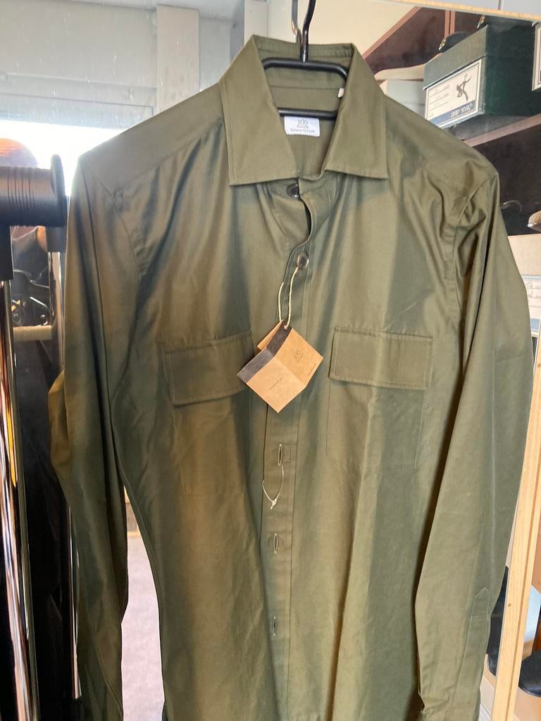 100 hands overshirt mt 38, Ophalen of Verzenden, Nieuw, Groen, Halswijdte 38 (S) of kleiner