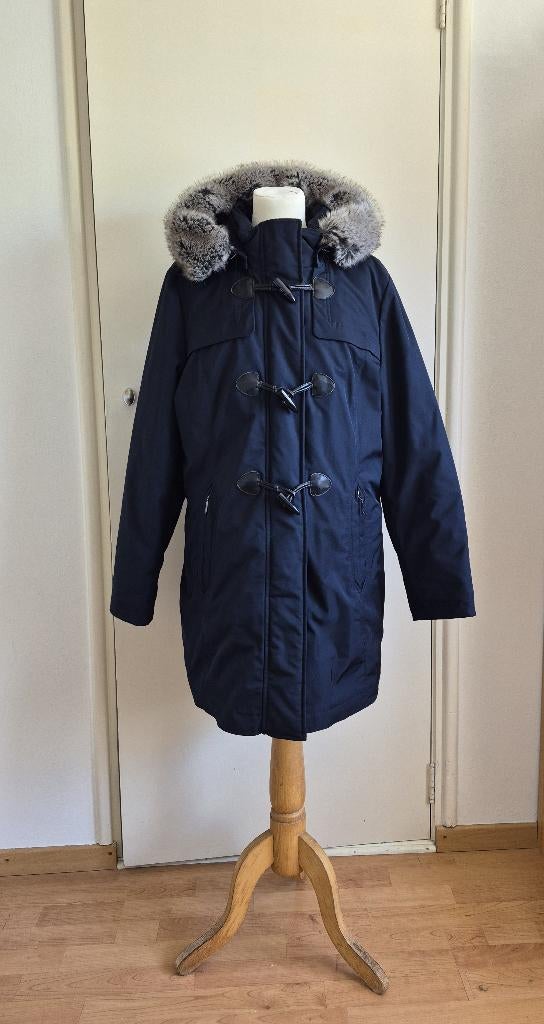 Dames winterjas, Ophalen of Verzenden, Gedragen, Maat 42/44 (L), Blauw