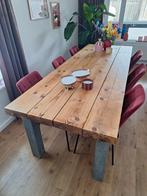 Tafel of tuintafel met gratis salontafel, Ophalen of Verzenden, Rechthoekig, 100 tot 150 cm, 50 tot 100 cm