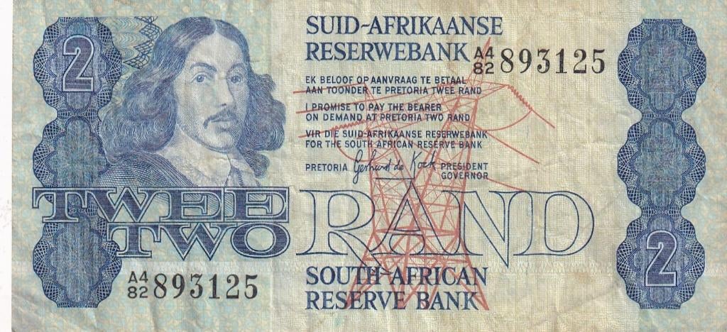 Zuid Afrika 2 rand 1983, Verzenden, Zuid-Afrika, Los biljet
