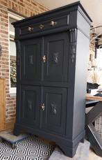 Antraciet Zwarte meidenkast gerestyled. ., Ophalen, 25 tot 50 cm, 50 tot 100 cm