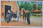 Veluwe- Boerenerf- Paard en Wagen, Verzenden, 1920 tot 1940, Gelopen, Gelderland