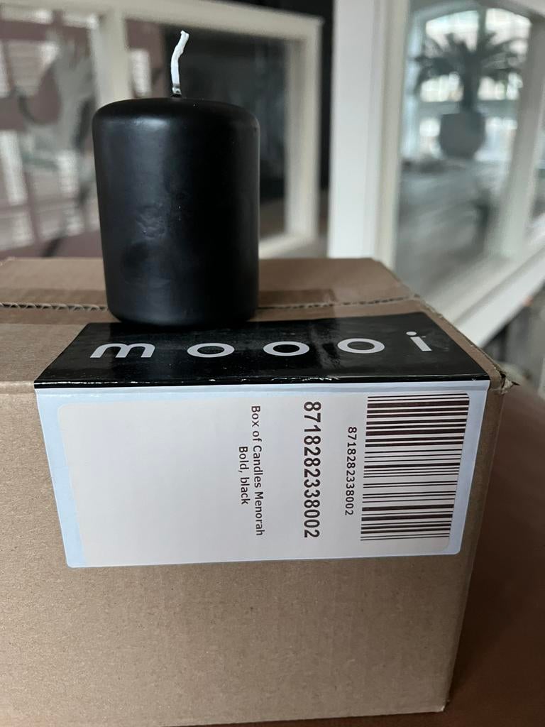 Moooi kaarsen 7 stuks ., Zwart, Nieuw, Ophalen of Verzenden, Metaal